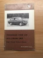 Vraagbaak Hillman IMP, Singer Chamois, Sunbeam Chamois  1963, Auto diversen, Ophalen of Verzenden