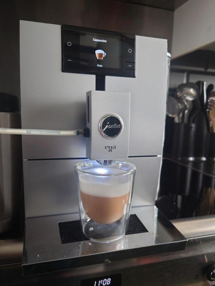 Prima Jura Ena 8, Witgoed en Apparatuur, Koffiezetapparaten, Zo goed als nieuw, Gemalen koffie, Koffiebonen, Koffiemachine, 10 kopjes of meer
