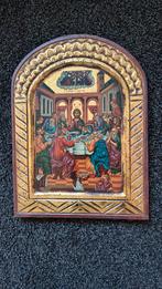 Groot Grieks icoon met certificaat (Mount Athos), Verzamelen, Religie, Ophalen of Verzenden, Zo goed als nieuw, Overige typen