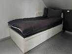 FLEKKE IKEA Bed Bank met matrassen en beddengoed (nieuw), Huis en Inrichting, Slaapkamer | Bedden, Ophalen, Eenpersoons, Wit, Zweeds modern