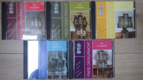 5cd orgel: Friese Orgelpracht deel 1 t/m 5, Jan Jongepier, Cd's en Dvd's, Cd's | Klassiek, Zo goed als nieuw, Overige typen, Barok