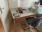 Bureau met stalen frame, Huis en Inrichting, Bureaus, Ophalen, Gebruikt, Bureau