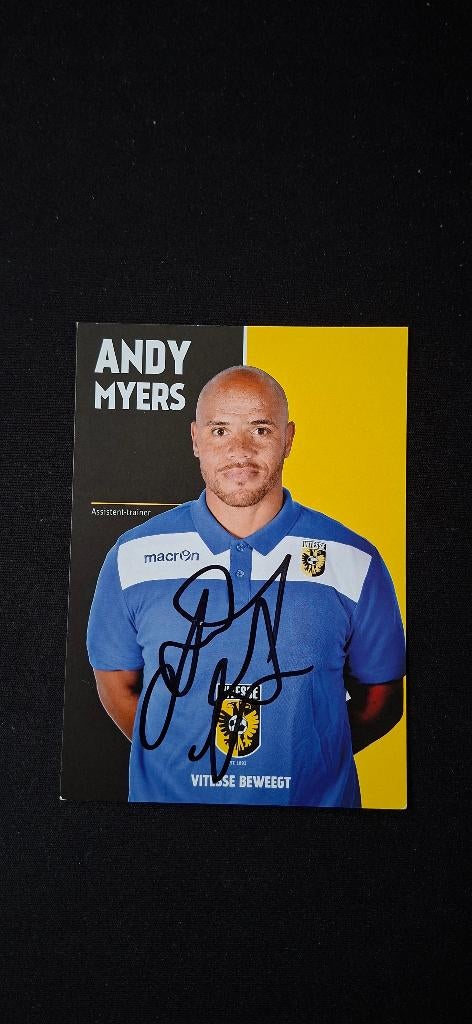 Spelerskaart met handtekening; Andy Myers # Vitesse, Verzenden, Nieuw, Vitesse, Spelerskaart