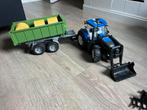 Bruder Tractor met Aanhanger, Ophalen, Gebruikt