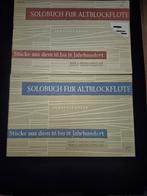 Solobuch sopraanblokfluit  boek 1 en 2, Muziek en Instrumenten, Bladmuziek, Ophalen of Verzenden, Zo goed als nieuw, Les of Cursus