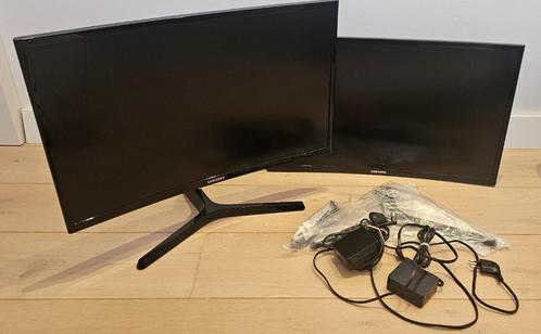 Complete werkplek 2x Samsung 24" Curved scherm + beugel, Computers en Software, Monitoren, Zo goed als nieuw, 61 t/m 100 Hz, DisplayPort