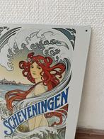Scheveningen Art Nouveau Alphonse Mucha Wandbord, Verzenden, Overige typen
