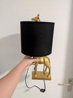 Tafellamp Giraffe goud en zwart, Huis en Inrichting, Lampen | Tafellampen, Ophalen, Zo goed als nieuw, Minder dan 50 cm