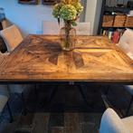 Riviera Maison eettafel 150 x 150, Huis en Inrichting, Tafels | Eettafels, Ophalen, Gebruikt, 150 tot 200 cm, Vierkant