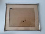 oude grote fotolijst bol glas hoekornamenten (497g), Ophalen of Verzenden, Zo goed als nieuw