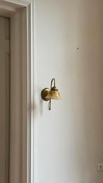 Vintage Wandlamp met Glazen Kap, Ophalen, Gebruikt, Glas