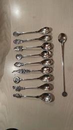 Zilver thee lepel jaren 1930-1970 10x, Antiek en Kunst, Ophalen of Verzenden
