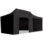 Easy Up Vouw-Tent / Marktkraam 3x6m.Stalen Frame 55kg Zwart, Opvouwbaar, Partytent, Nieuw, Ophalen of Verzenden