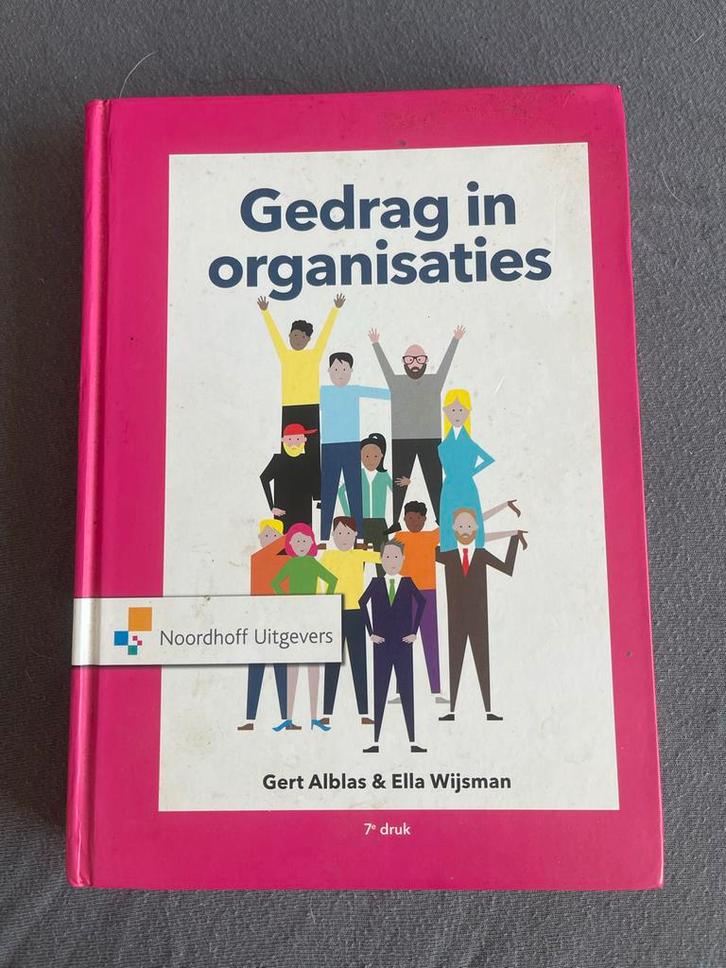 Gedrag in organisaties - Alblas & Wijsman, Boeken, Studieboeken en Cursussen, Zo goed als nieuw, HBO, Gamma, Ophalen of Verzenden