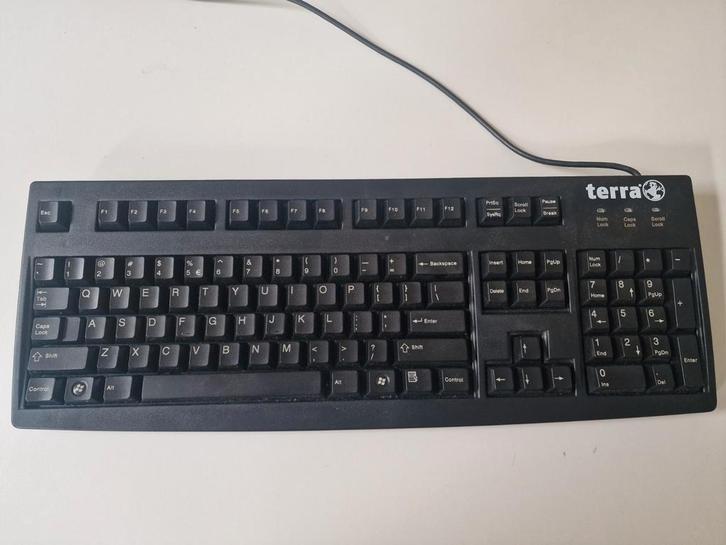 Cherry G83-6104 LUNEU-2 Qwerty-US toetsenbord USB 104 toetse, Computers en Software, Toetsenborden, Gebruikt, Ophalen of Verzenden