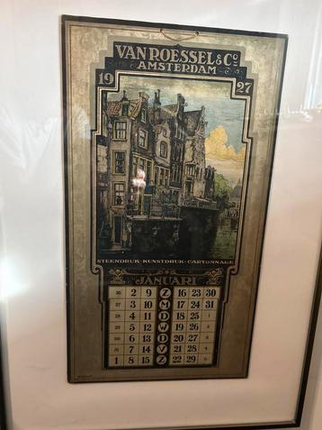 Van Roessel & Co Amsterdam Kalender 1927 beschikbaar voor biedingen