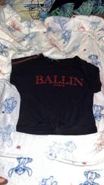 Zwarte ballin Paris t-shirt, Zwart, Ophalen of Verzenden, Korte mouw, Maat 36 (S)