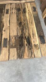 Oud eiken wagondelen, Doe-het-zelf en Verbouw, Hout en Planken, Gebruikt, Eiken, Ophalen of Verzenden, Plank