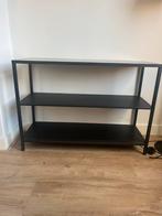 Zwarte side table / bijzettafel, Huis en Inrichting, Kasten | Stellingkasten, Ophalen, Gebruikt