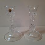 2x Cristal d'Arques Durand kandelaars Crystal, Ophalen of Verzenden