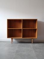 Vintage Deense boekenkast in eiken, Huis en Inrichting, Ophalen, Met plank(en), 100 tot 150 cm, Zo goed als nieuw