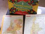 2 Ouderwetse Kompas puzzels Nederland en Noord Holland, Ophalen of Verzenden