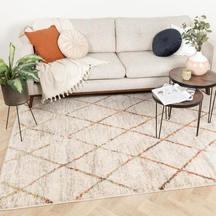 Vloerkleed Blend lines terra (160x230), Huis en Inrichting, Stoffering | Vloerbedekking, Zo goed als nieuw, Tapijt, Ophalen
