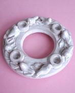 Vintage 60s 70s keramiek vogel vogels kandelaar wit roze, Huis en Inrichting, Woonaccessoires | Kandelaars en Kaarsen, Overige materialen