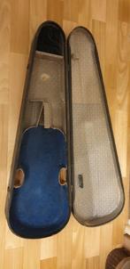 Antieke houten viool koffer (geschikt voor 4/4 viool)., Muziek en Instrumenten, Behuizingen en Koffers, Ophalen of Verzenden, Gebruikt