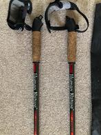 Carbon Nordic Walking stokken 115 cm met hoes, Ophalen, Zo goed als nieuw, Wandelstok