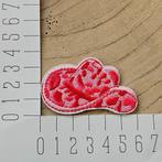 Strijk embleem applicatie Patch Roze cowboy hoed vlekker pri