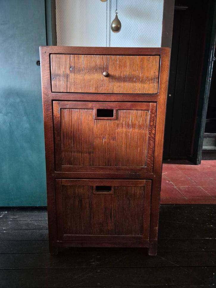 Massief Houten Ladenkastje - B53 x D39 x H97, Huis en Inrichting, Kasten | Dressoirs, Ophalen of Verzenden