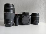 Canon EOS2000D foto camera + 2 lensen, Zo goed als nieuw, Ophalen