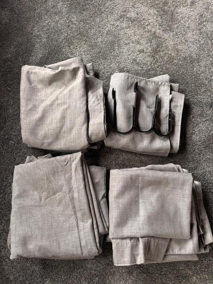 Gordijnen, Huis en Inrichting, Stoffering | Gordijnen en Lamellen, Zo goed als nieuw, 200 cm of meer, 200 cm of meer, Ophalen