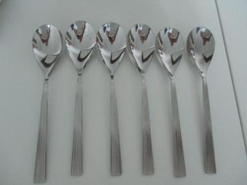 Wedgwood Regent 6 pastalepels, opscheplepels 18/10 beschikbaar voor biedingen