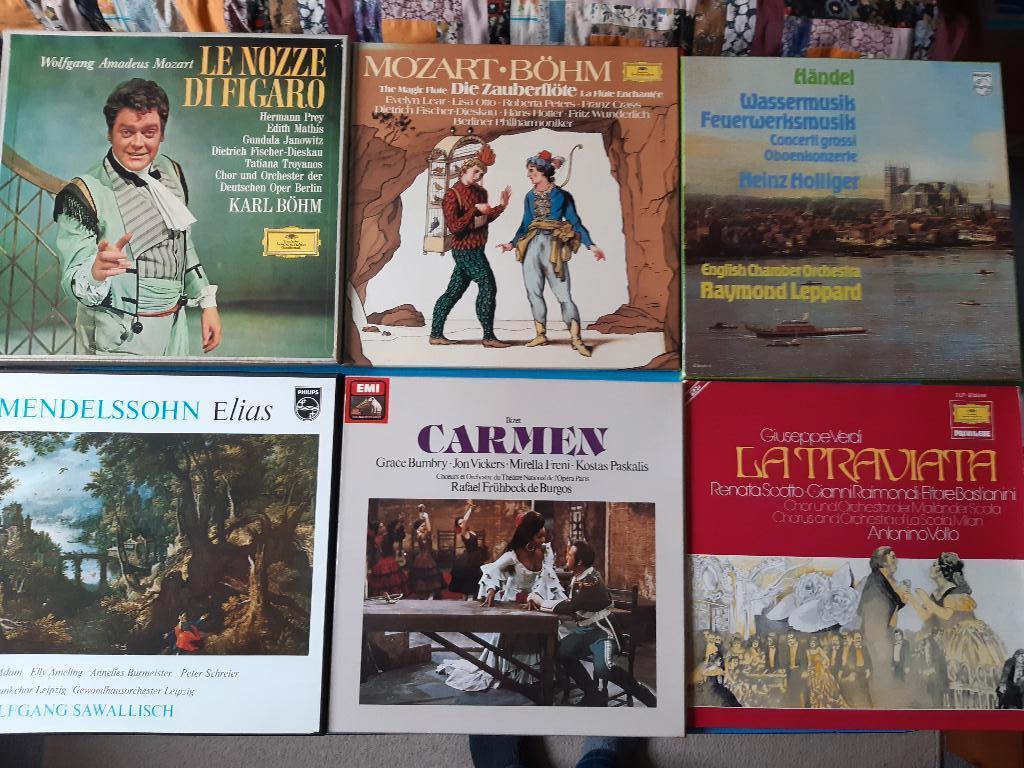 zes boxen lp's klassiek, Cd's en Dvd's, Vinyl | Klassiek, Ophalen, Gebruikt, Overige formaten, Overige typen