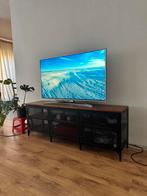 FJÄLLBO TV-meubel – IKEA – Industrieel zwart met hout, Ophalen, 100 tot 150 cm, Zo goed als nieuw, Minder dan 100 cm