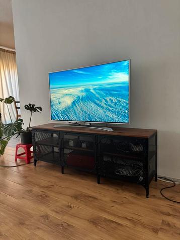 FJÄLLBO TV-meubel – IKEA – Industrieel zwart met hout beschikbaar voor biedingen