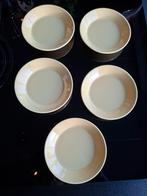 Vijf Arabia Finland Teema gele schoteltjes - puntgaaf, Huis en Inrichting, Keuken | Servies, Keramiek, Ophalen of Verzenden, Zo goed als nieuw