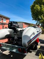 YAM340s rubberboot (+trailer) & Mercury 5pk, Zo goed als nieuw, Benzine, Minder dan 70 pk, Overige materialen