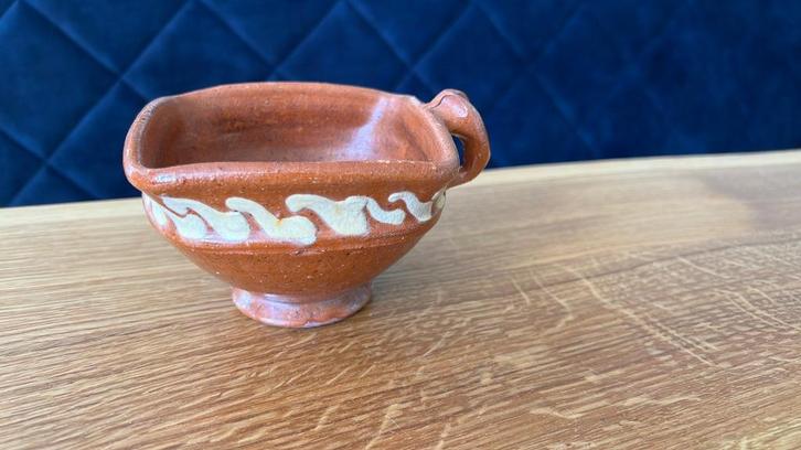 ierkant geglazuurd Workumer aardewerk kan / pot Workummer, Antiek en Kunst, Antiek | Keramiek en Aardewerk, Ophalen of Verzenden