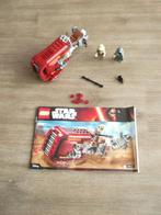 lego star wars 75099 rey's speeder (2015), Ophalen of Verzenden, Gebruikt, Complete set, Lego