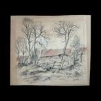 Johannes Karel Leurs (1865-1938) -gesigneerde  tekening, Ophalen of Verzenden