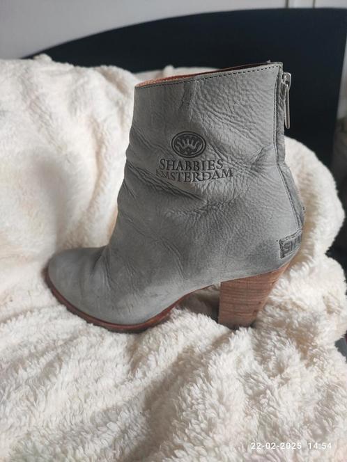 Shabbies enkellaarsjes maat 40, Kleding | Dames, Schoenen, Zo goed als nieuw, Lage of Enkellaarzen, Grijs, Ophalen of Verzenden