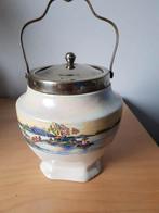 Antieke Engelse Porseleinen Koektrommel, Antiek en Kunst, Curiosa en Brocante, Ophalen of Verzenden