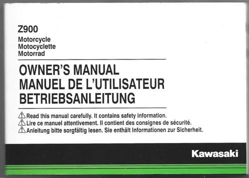 Kawasaki Z900 manual handleiding, Motoren, Handleidingen en Instructieboekjes, Kawasaki, Ophalen of Verzenden