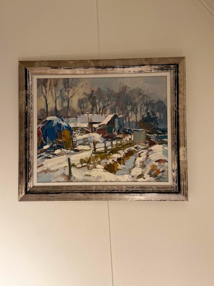 2 schilderijen van Jos Leurs, Antiek en Kunst, Kunst | Schilderijen | Klassiek, Ophalen of Verzenden