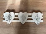 Landelijke white wash kapstok 3 haken, Huis en Inrichting, Woonaccessoires | Kapstokken, Zo goed als nieuw, Minder dan 100 cm