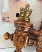 Antiek 1980 vintage wandlamp olielamp stormlamp lantaarn, Ophalen of Verzenden
