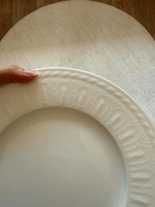Villeroy & Boch Bord - Wit Porselein, Huis en Inrichting, Keuken | Servies, Zo goed als nieuw, Bord(en), Effen, Porselein, Ophalen of Verzenden